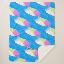 Abstract modern oppervlaktepatroon slaapkamerdecor sherpa deken