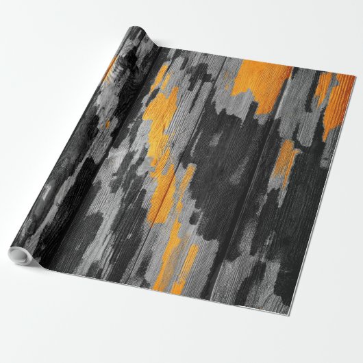 Abstract modern pasteelhout 2 cadeaupapier (Uitgerold)