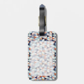 Abstract modern patroon bagagelabel (Achterkant verticaal)
