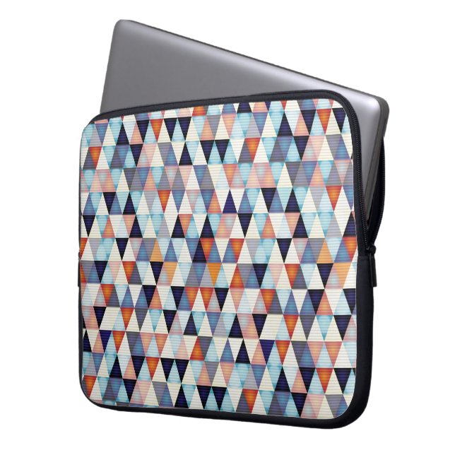 Abstract modern patroon laptop sleeve (Voorkant Links)