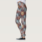 Abstract modern patroon met getextureerde stone leggings (Links)