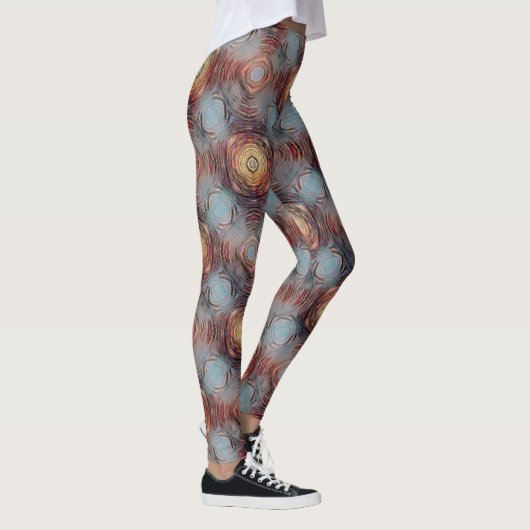 Abstract modern patroon met getextureerde stone leggings (Rechts)