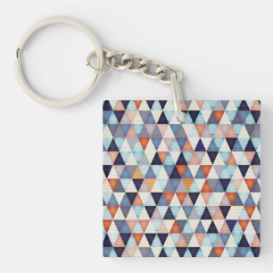 Abstract modern patroon sleutelhanger