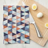 Abstract modern patroon theedoek (Quarter Fold)
