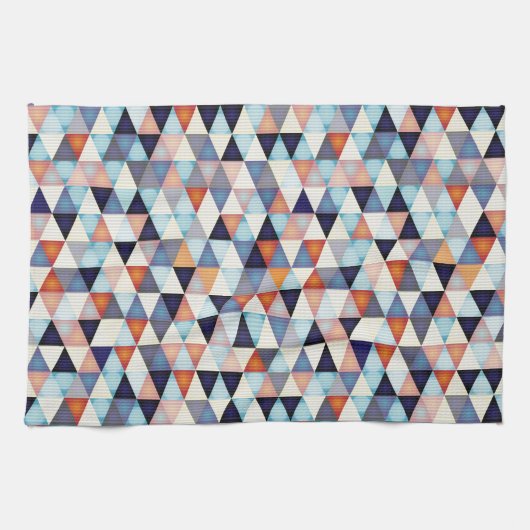 Abstract modern patroon theedoek (Horizontaal)