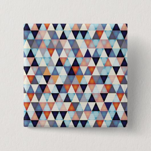 Abstract modern patroon vierkante button 5,1 cm (Voorkant)