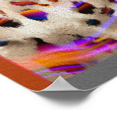 abstract modern patroonontwerp met kleurrijke krac poster (Hoek)
