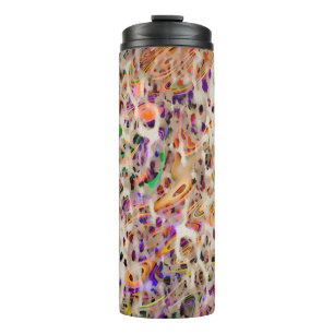 abstract modern patroonontwerp met kleurrijke krac thermosbeker