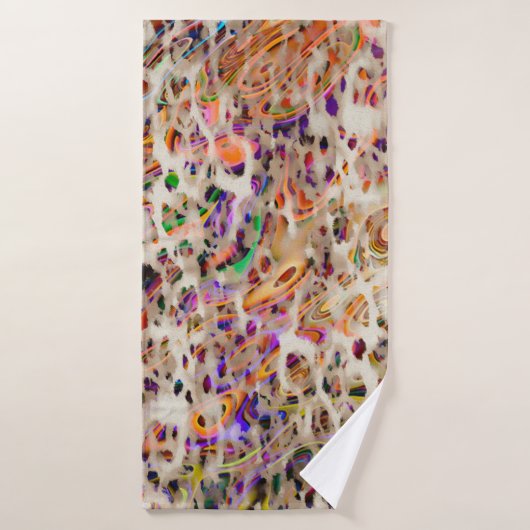 abstract modern pattern design with colorful effec badhanddoek (Badhanddoek)