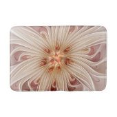 Abstract Modern Peach Pastel Flower Fractal Art Badmat (Voorkant)