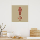 abstract modern portretkunst  poster (Keuken)