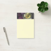 Abstract Modern Purpur Khaki Gray Fractal Flower Post-it® Notes (Kantoor)