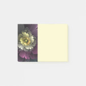 Abstract Modern Purpur Khaki Gray Fractal Flower Post-it® Notes (Voorkant)