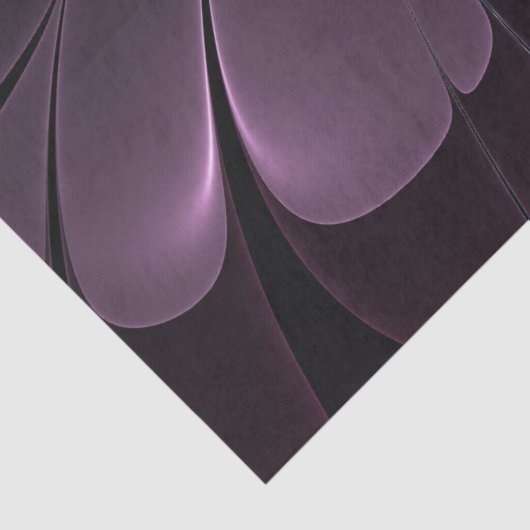 Abstract Modern Purpur Khaki Gray Fractal Flower Tissuepapier (Detail)