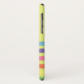 Abstract Modern Rainbow Jouw naam Monogram Case-Mate iPhone Case (Achterkant/links)