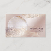 abstract modern roos goudblush roze visitekaartje (Voorkant)