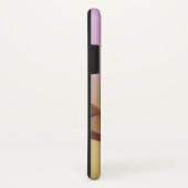 Abstract modern roze gouden kunstmonogram Case-Mate iPhone case (Achterkant / rechts)