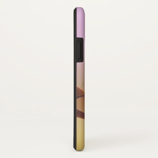 Abstract modern roze gouden kunstmonogram Case-Mate iPhone case (Achterkant / rechts)