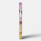 Abstract modern roze gouden kunstmonogram Case-Mate iPhone case (Achterkant / Links)