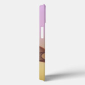 Abstract modern roze gouden kunstmonogram Case-Mate iPhone case (Achterkant / Rechts)