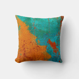 Abstract modern Sierkussen Oranje rood blauw