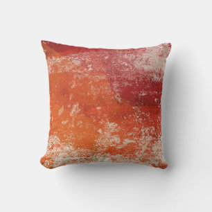 Abstract modern Sierkussen Oranje Rood Cream