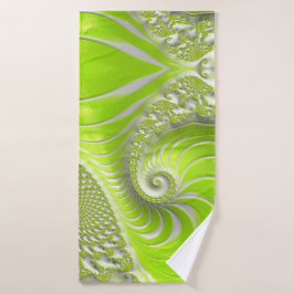 Abstract modern Spiral Spiral Fractal Patroon Badhanddoek