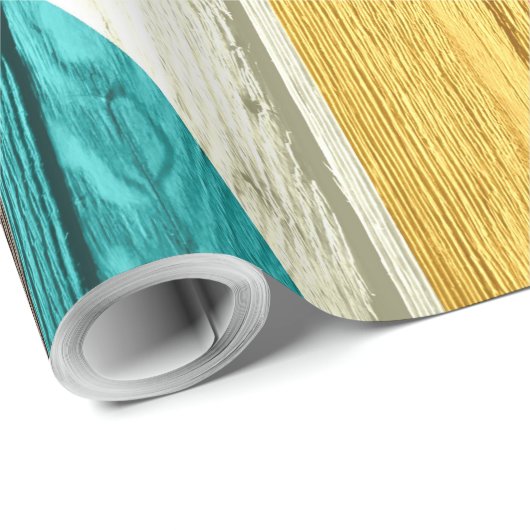 Abstract modern stripes — pasteelhout cadeaupapier (Rol Hoek)