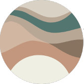 Abstract Modern Terracotta Beige Stropdas