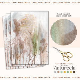 Abstract Modern Textuur Decoupage Tissuepapier