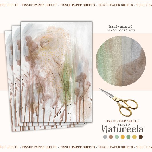 Abstract Modern Textuur Decoupage Tissuepapier