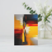Abstract modern trendy design briefkaart (Staand voorkant)