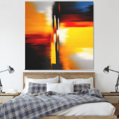 Abstract modern trendy design canvas afdruk (Insitu (Slaapkamer))