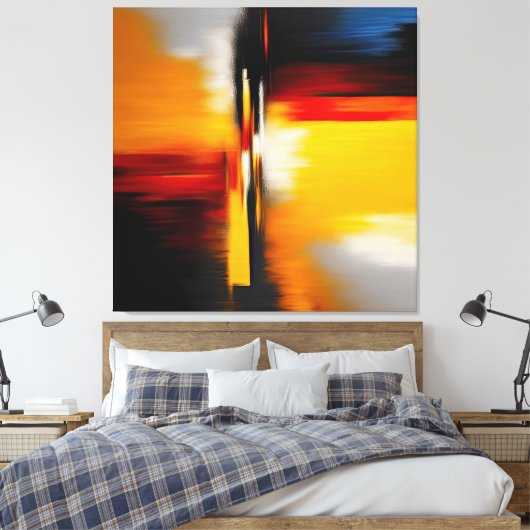 Abstract modern trendy design canvas afdruk (Insitu (Slaapkamer))