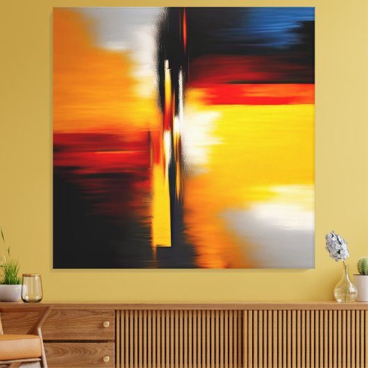 Abstract modern trendy design canvas afdruk (Insitu (Woonkamer))