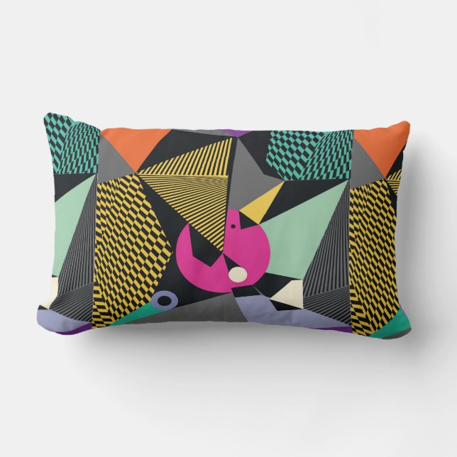Abstract modern triangles background pattern illus kussen (Voorkant)