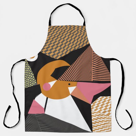 Abstract modern triangles background pattern illus schort (Voorkant)