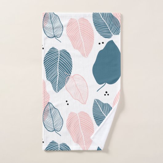 Abstract modern tropisch blad bad handdoek (Handdoek)