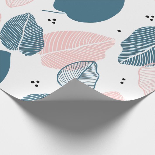 Abstract modern tropisch blad cadeaupapier (Hoek)