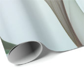 Abstract Modern Turquoise Brown Gold Elegance Cadeaupapier (Rol Hoek)