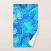 Abstract, modern, turquoise mozaïek bad handdoek (Handdoek)