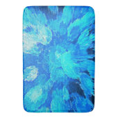 Abstract, modern, turquoise mozaïek badmat (Voorkant Verticaal)