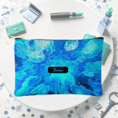 Abstract, modern, turquoise mozaïek, op maat etui