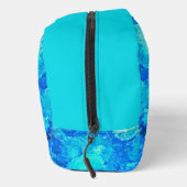 Abstract, modern, turquoise mozaïek, op maat toilettasje (Rechts)