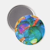 Abstract Modern US Boro Glass Art Koelkast Magnet (Voorkant / Achterkant)