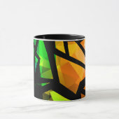 Abstract modern veelhoekig graffiti geometrisch da mok (Midden)