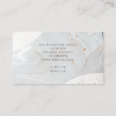 Abstract Modern Watercolor Shapes Makeup Artist Visitekaartje (Achterkant)