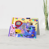 Abstract modern Wenskaart Kaart (Voorkant)