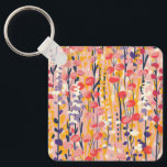 Abstract Modern Wildflower Floral Botanical Garden Sleutelhanger<br><div class="desc">A vibrant abstract floral garden with playful wildflowers, soft botanical shapes, and expressive textures.</div>