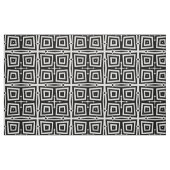 Abstract modern zwart-wit geometrisch patroon stof (Fat Quarter)